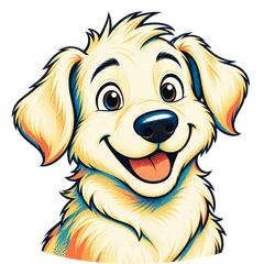 Milo, an illustrated mascot: a fluffy cream dog with floppy ears and a gentle smile.