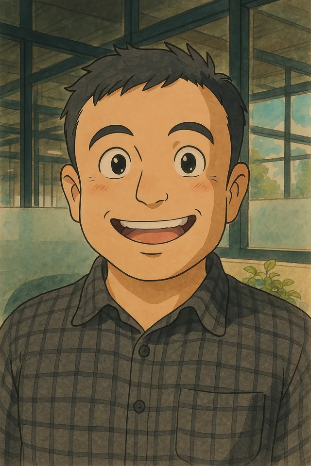 Illustrated portrait of Mithun, creator of ComicFire